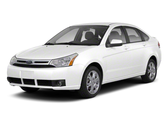 2011 Ford Focus SE in White Suede — front three-quarter view