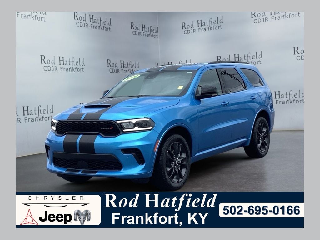 2026 Dodge Durango DURANGO GT PLUS AWD in B5 Blue Exterior Paint — front three-quarter view