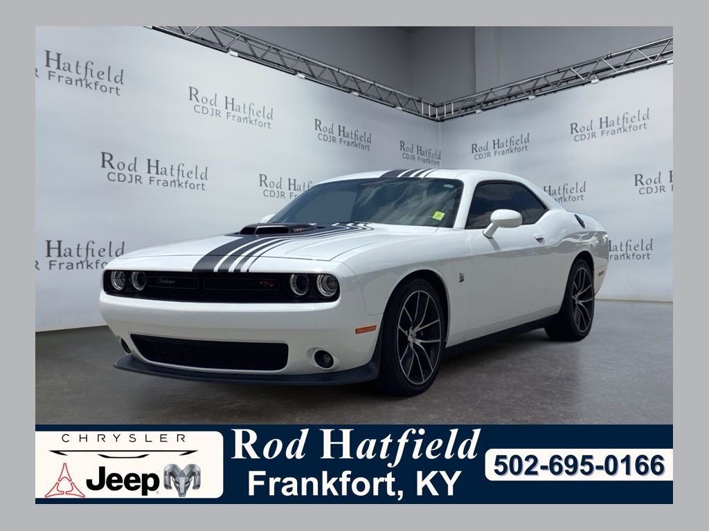 2018 Dodge Challenger R/T in White — front three-quarter view