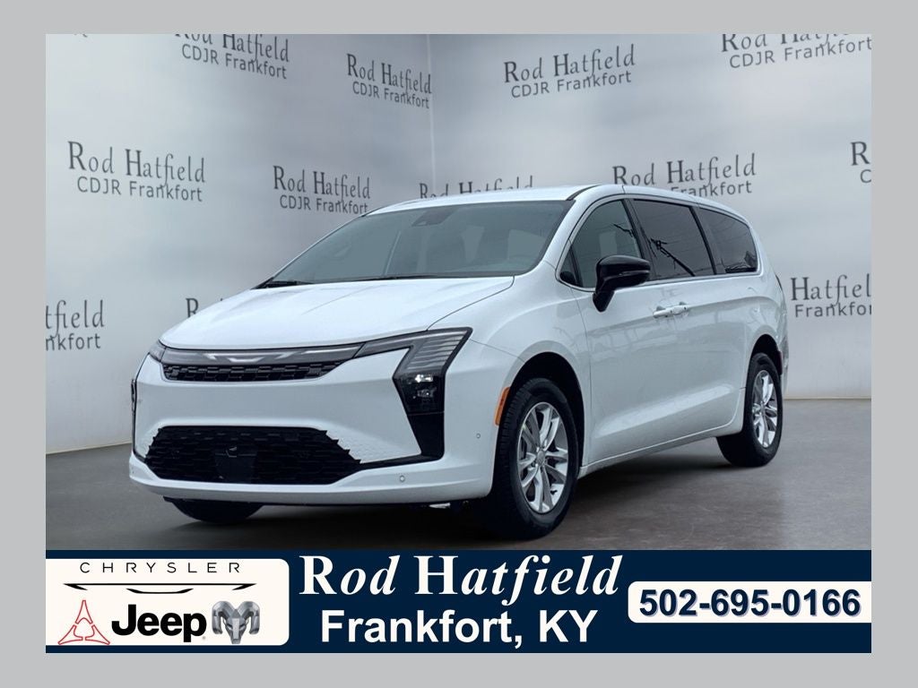 2027 Chrysler Pacifica PACIFICA SELECT AWD in Bright White Clear-Coat Exterior Paint — front three-quarter view