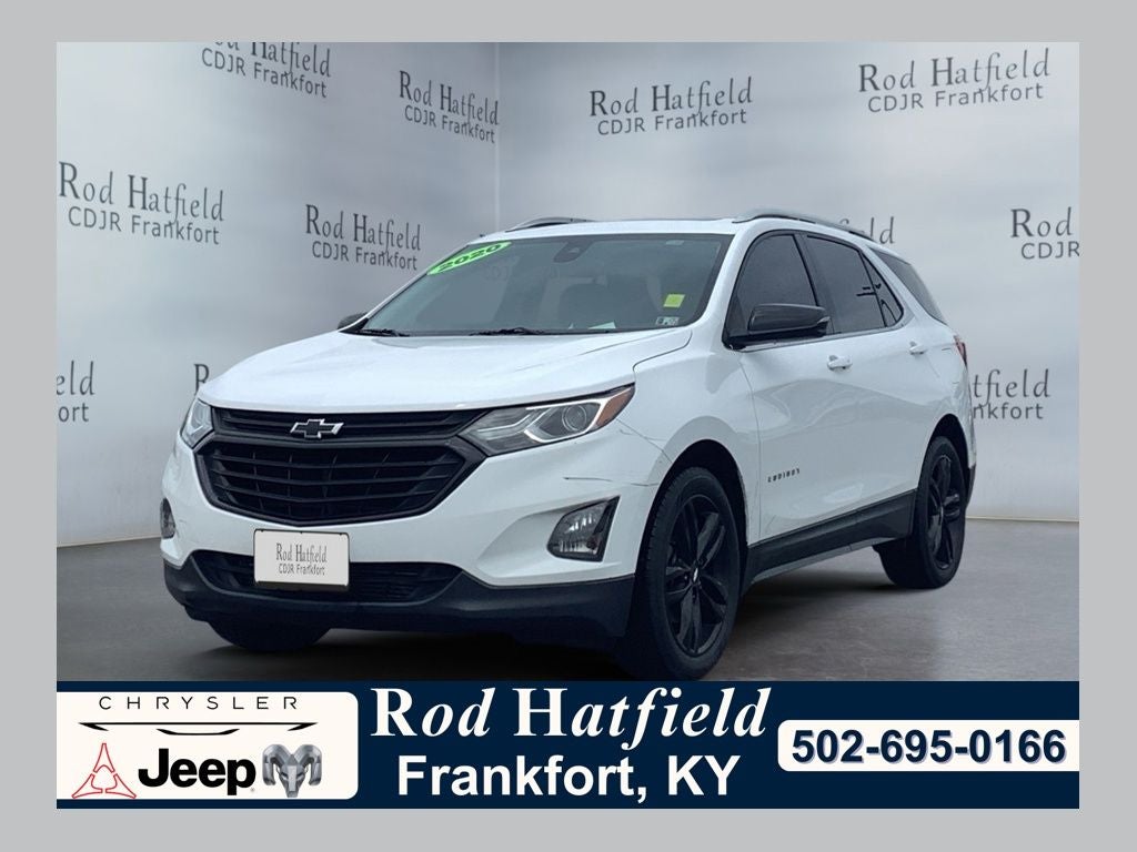 2020 Chevrolet Equinox FWD LT 2.0L Turbo in Summit White — front three-quarter view